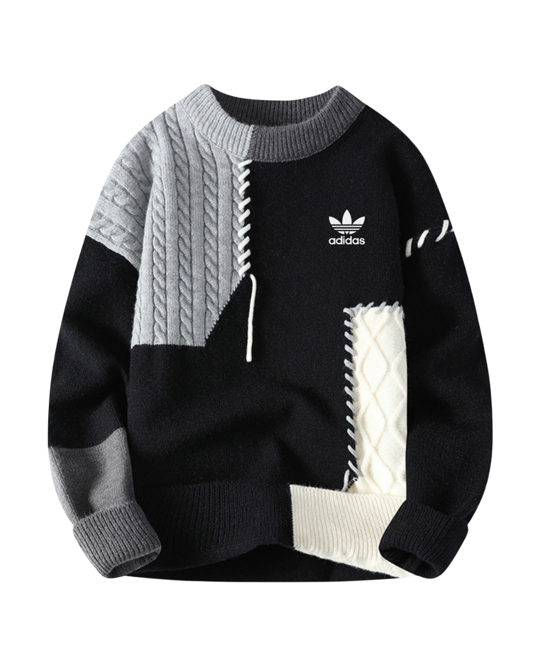 Retro Geometric Color - Block Sweater