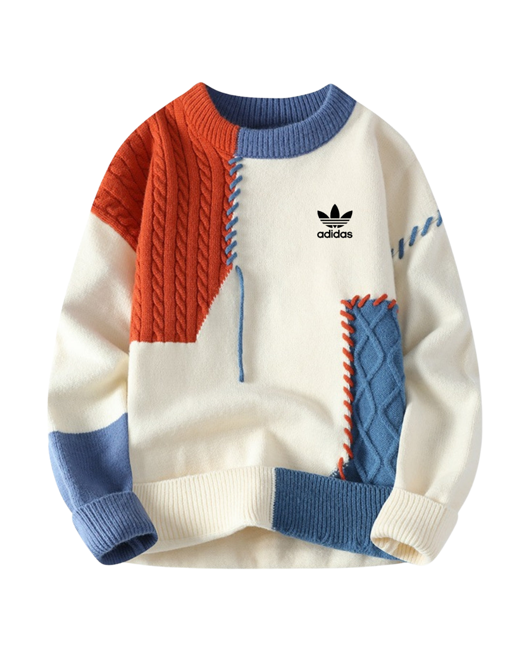 Retro Geometric Color - Block Sweater