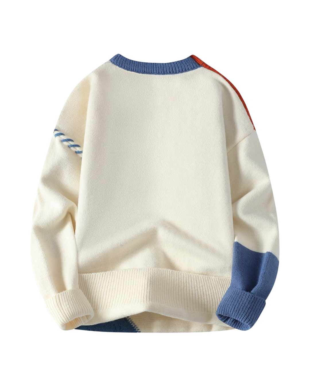 Retro Geometric Color - Block Sweater