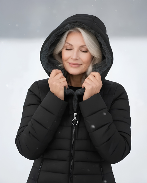 Quilted Hooded Longline Coat
