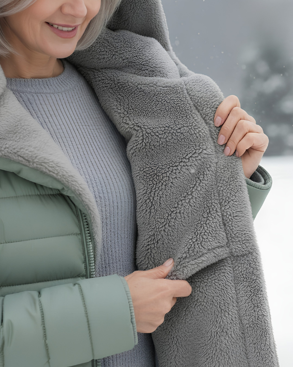 Quilted Hooded Longline Coat