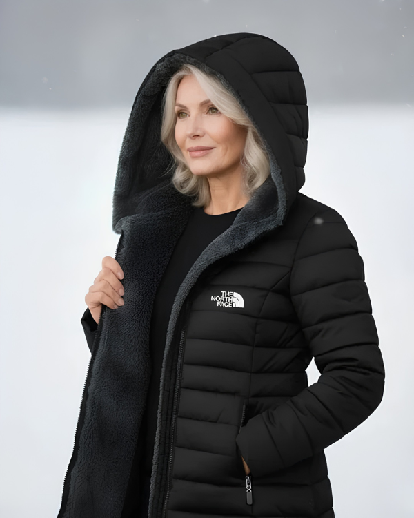 Quilted Hooded Longline Coat