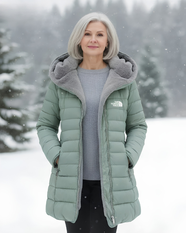 Quilted Hooded Longline Coat