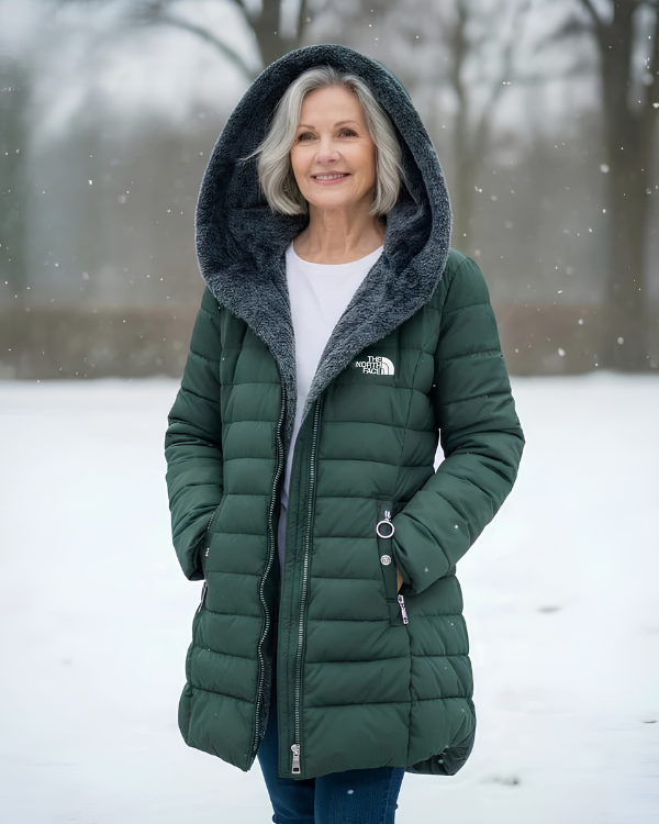 Quilted Hooded Longline Coat
