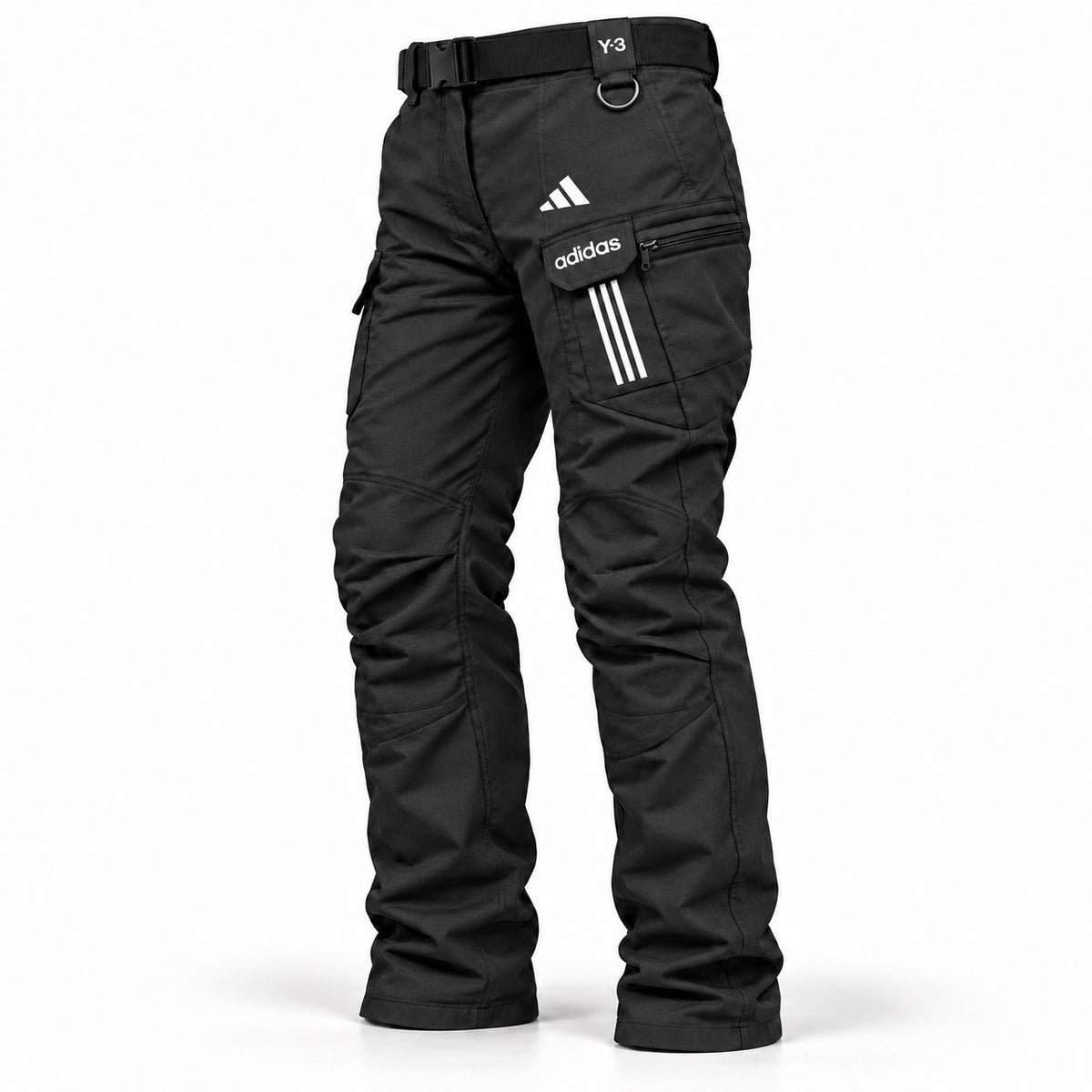 Black men's cargo trousers
