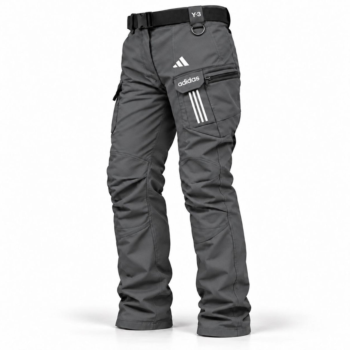 Charcoal Grey men's cargo trousers