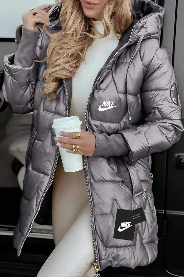 Quilted Hooded Puffer Coat