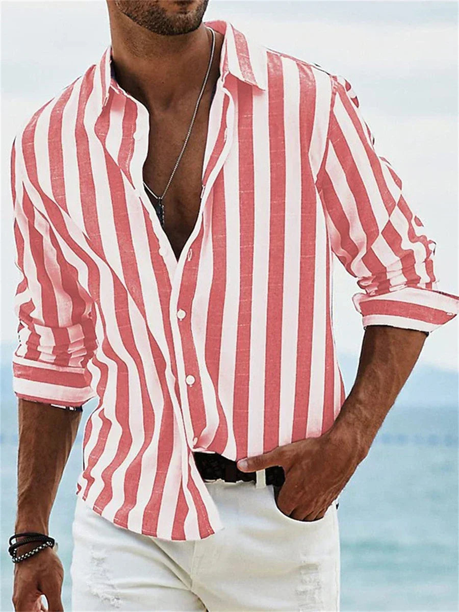 London Suit™ | Lightweight Striped Shirt Summer