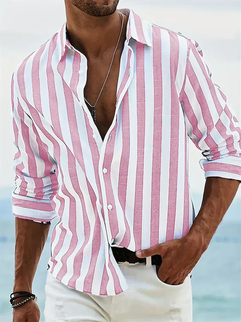Lightweight Striped Shirt Summer