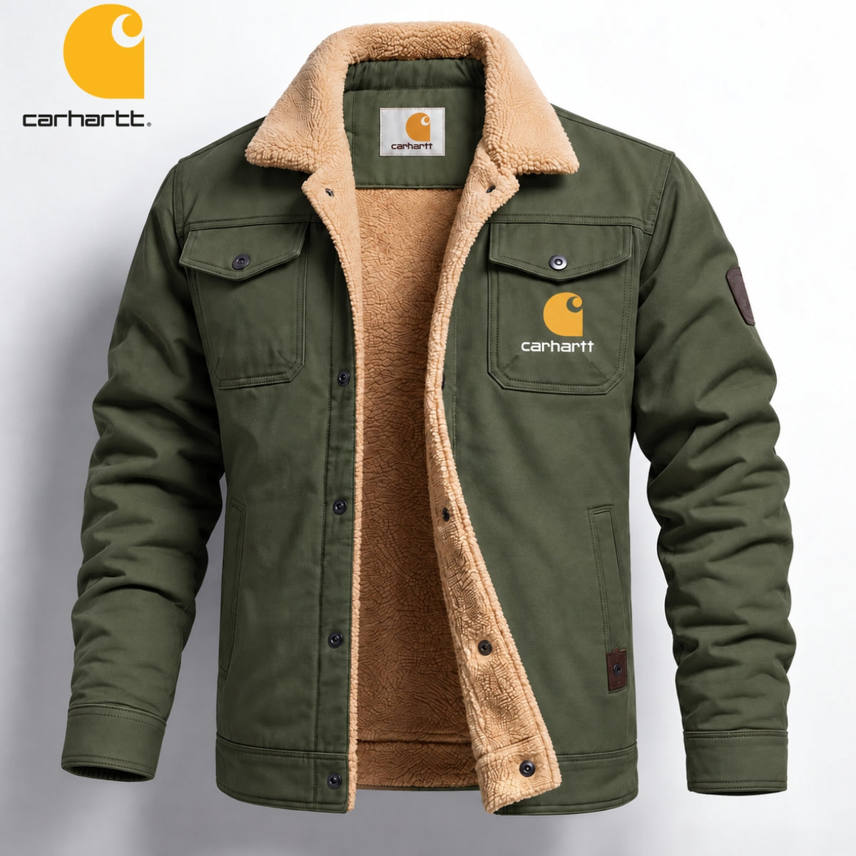 Men's Contrast-Lined Utility Jacket