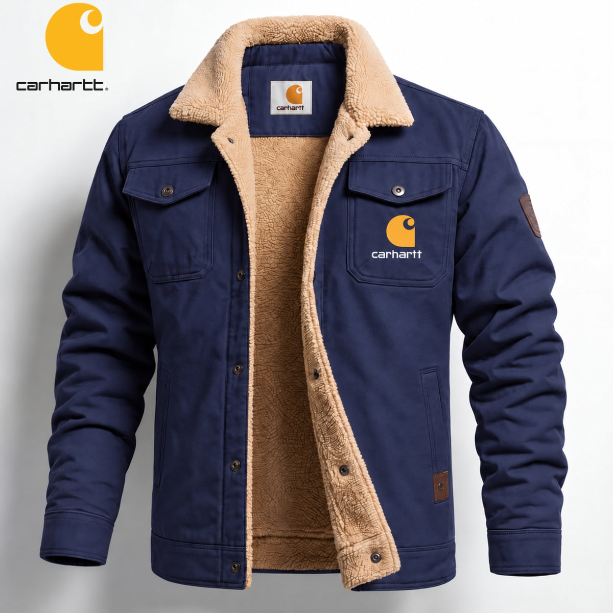 Men's Contrast-Lined Utility Jacket
