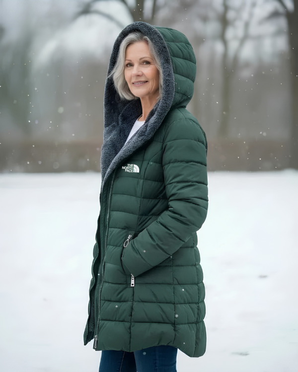 Quilted Hooded Longline Coat