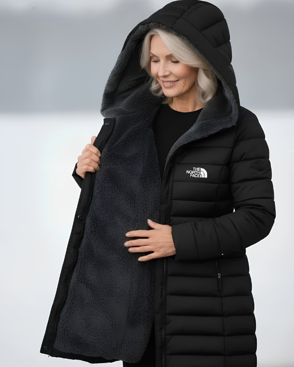Quilted Hooded Longline Coat