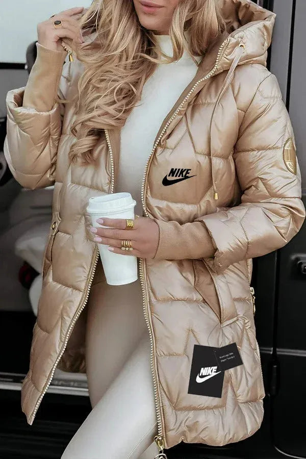 Quilted Hooded Puffer Coat